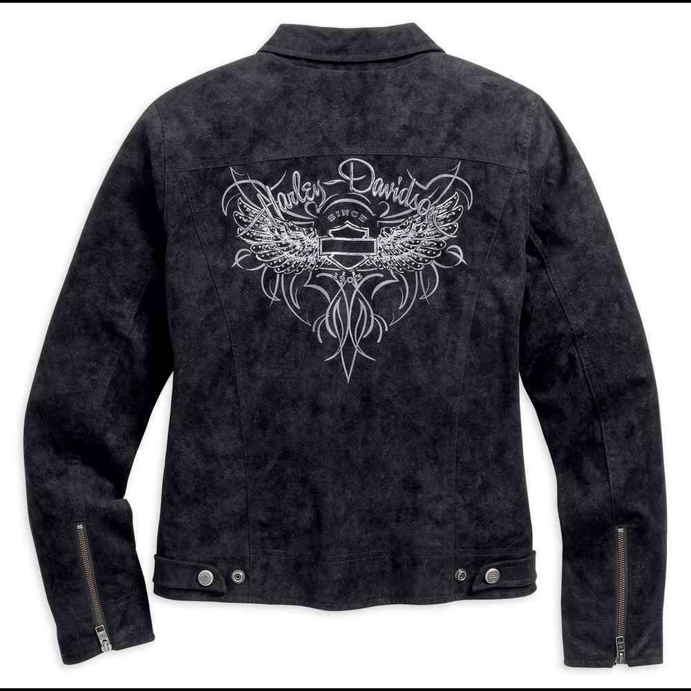 (NWT) Harley-Davidson® Soar Sueded Leather Jacket